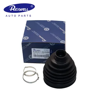 High Quality Car NBR Rubber Bellows Drive Shaft Boot Axle Outer CV Boot 43447-0K020 04427-60040 for TOYOTA Dust Cover Hilux 2KD
