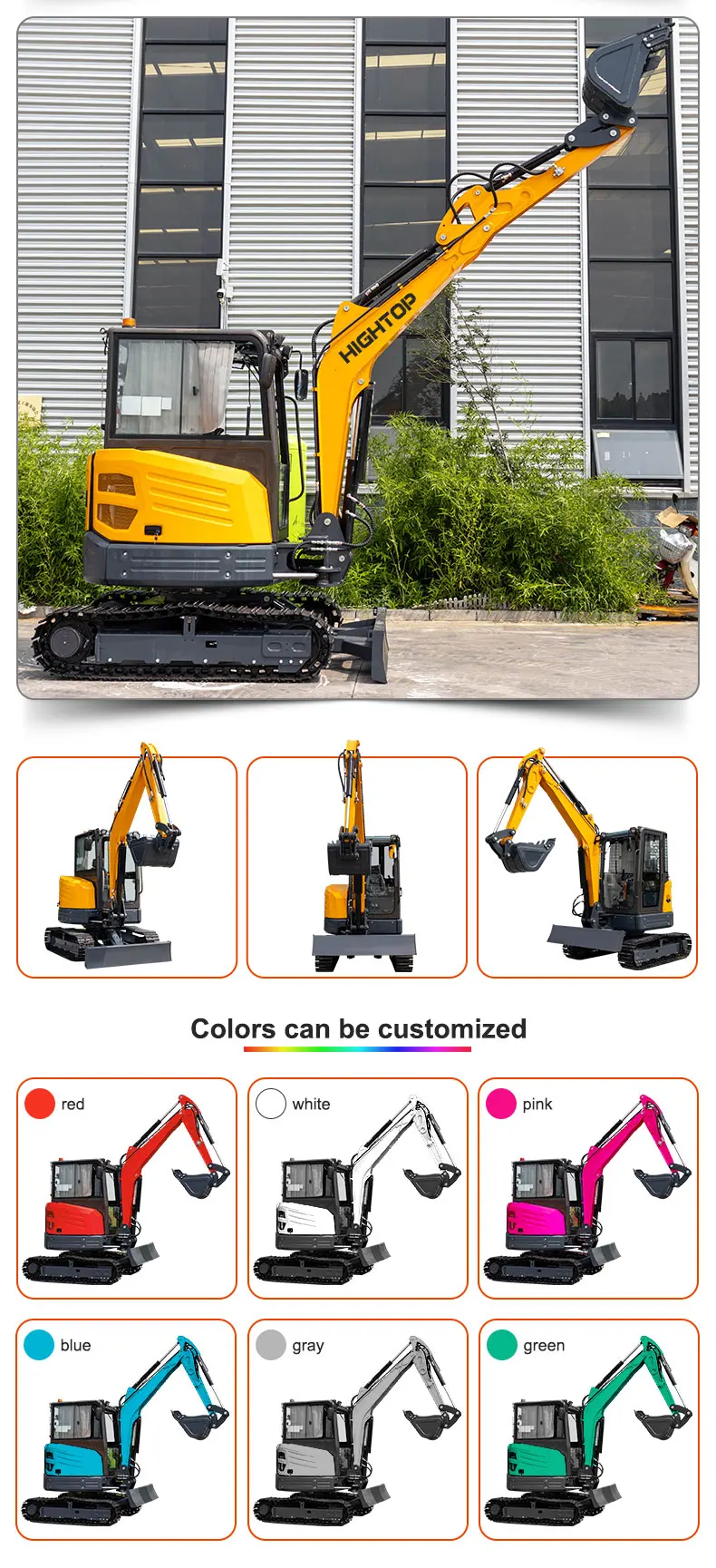 product canada best selling 35ton 4 ton cabin excavator cheap price mini pelle epa approved-9