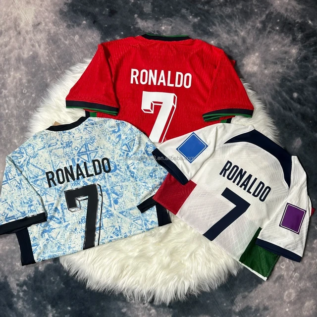 Wholesale price Portugal Fc High Quality Embroidery Wholesale Portugal National Team Jerseys Cristiano Ronaldo set Jerseys