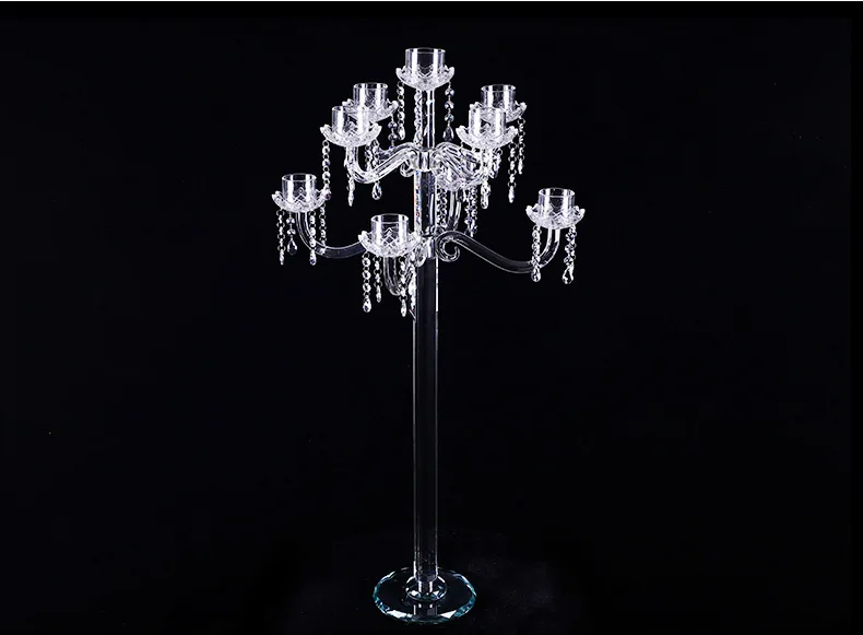 Crystal Candlestick 9 Arms Wedding Centerpiece Crystal Candelabra factory