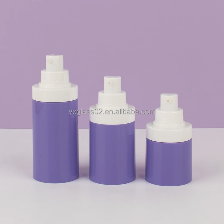 Recyclable small pressing pump bottle lotion cosmetic packaging container plastic cosmetic jars and bottles factory