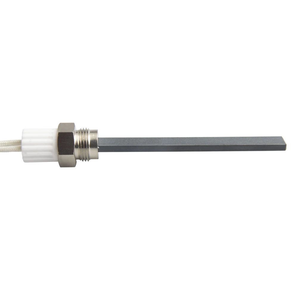 HF1204 Silicon Nitride Igniter Quartz Igniter Silicon Nitride Heater for Stoves Pellet BBQ Hydrogen Energy Vehicles 3/8 Flange