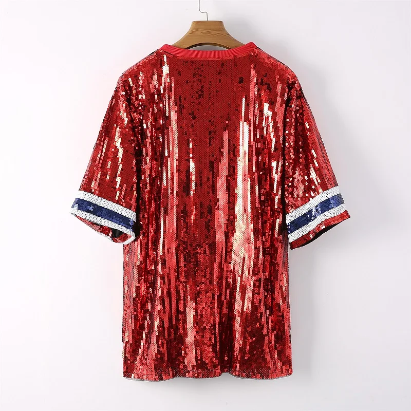 red sequin jersey dress White Blue For Houston Attire Women Texan Caps