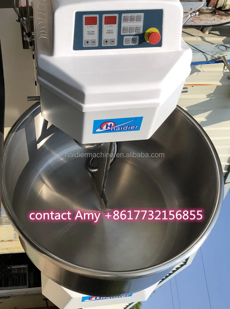 Double Speed 25 Kg Spiral Dough Mixer 50l Dough Kneading Machine - Buy ...