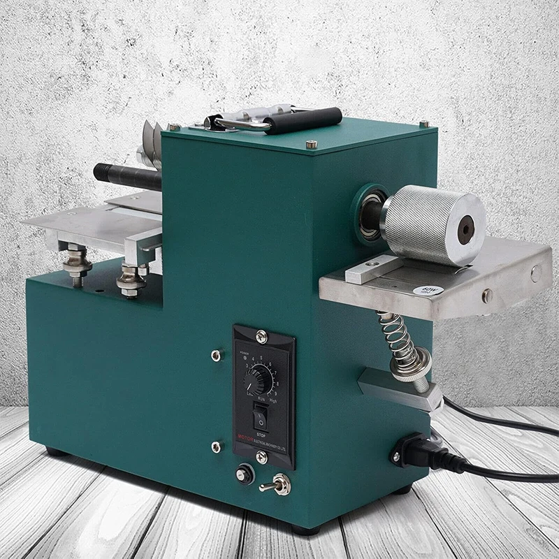 Adjustable Speed Leather Splitting 110V Electric Leather Strap Cutting Craft Shoes Bag Paper Leather Splitter Machine
