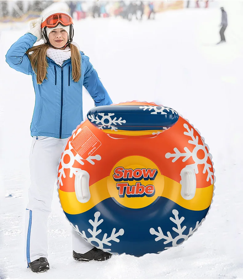 Swimbobo comfort Take Firm Grip Christmas Money Adult and Kids Inflatable Sports Ski Ring Float Snow Tube