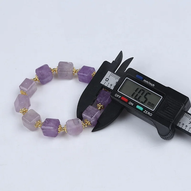 卸売10 * 10mm天然石クリスタルビーズルービックキューブ宝石