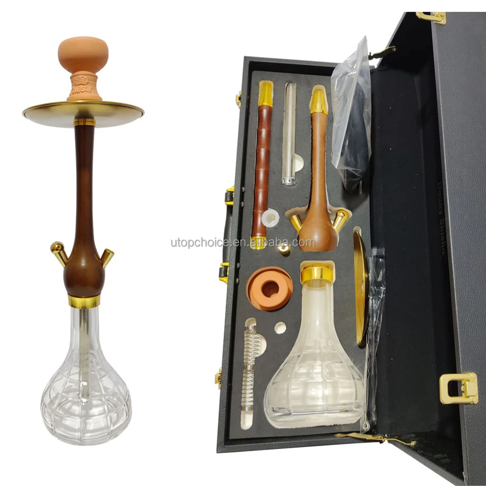 Customizable Large Size Hookah Lavish Leather Gift Box Packaging