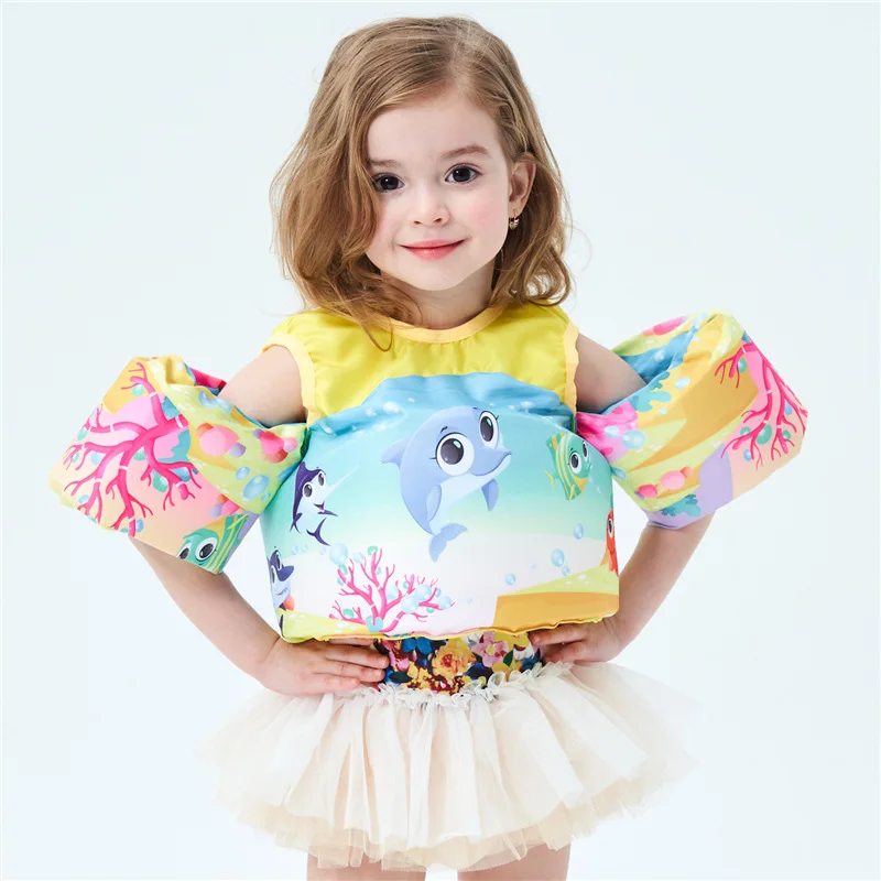 Foldable Swim Training Aids Toddler Swim Vest with Arm Wings
