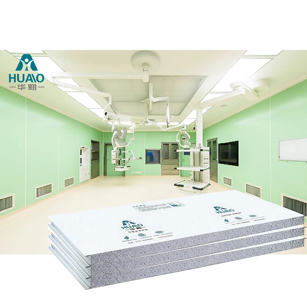 HUAAO fireproof EPS/mgo/rock wool/pu clean room Sandwich Panel for cold rooms