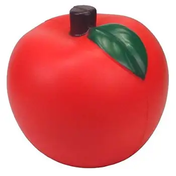 Hot sale good quality custom printing apple stress ball