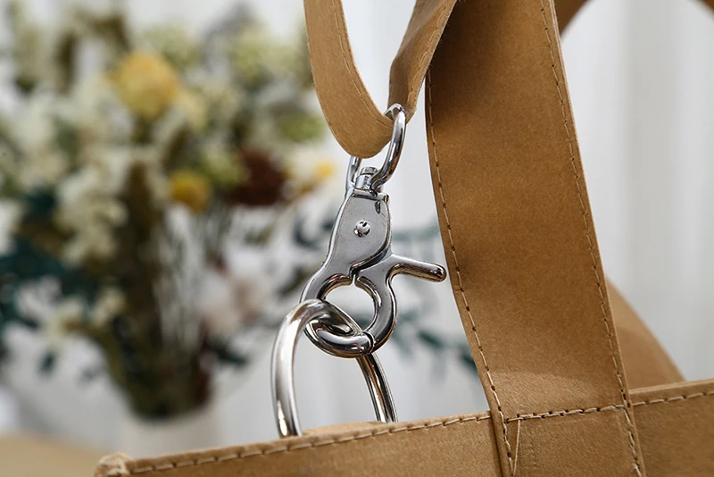 Anfonu Ymlaen Kraft Papur Bag â Thalwyr Tsieina Kraft Papur Rhodd Craft Siopreiddio Bags