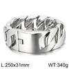 24*3.1*0.85cm-Pulsera de acero brillante