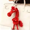 Portachiavi mascotte cavallo rosso portafortuna-1