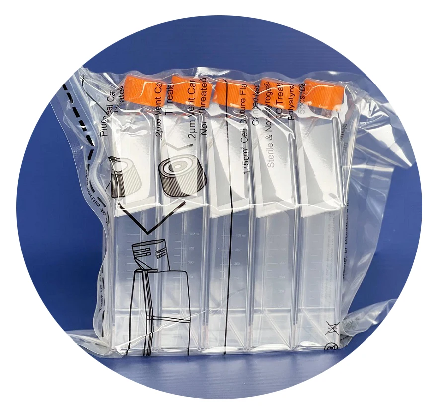 25cm2 75cm2 175cm2 225cm2 Sterile Clear Flat Bottom Suspension Plastic