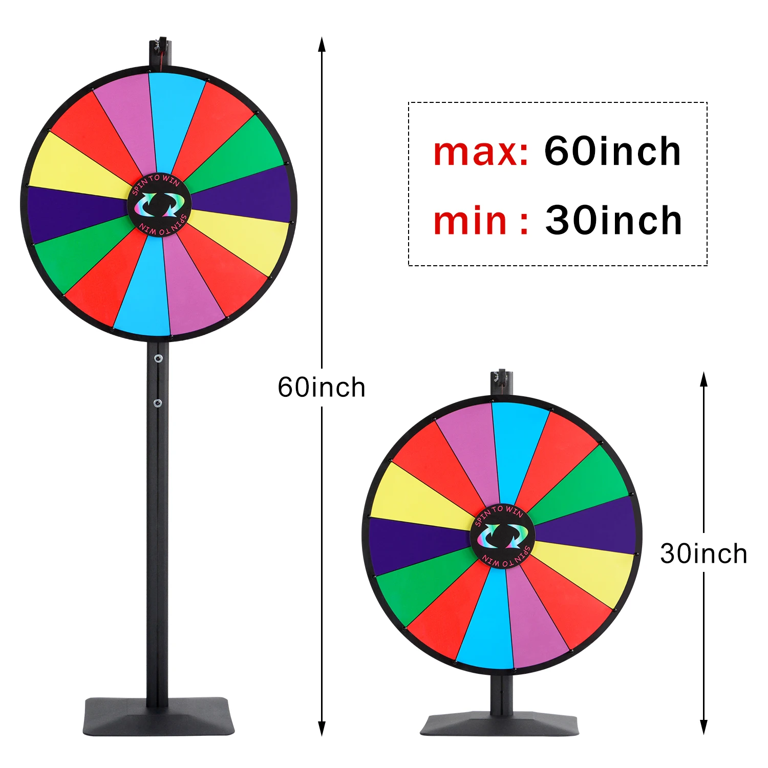 Высококачественное настольное вращающееся призовое колесо напольная стойка для