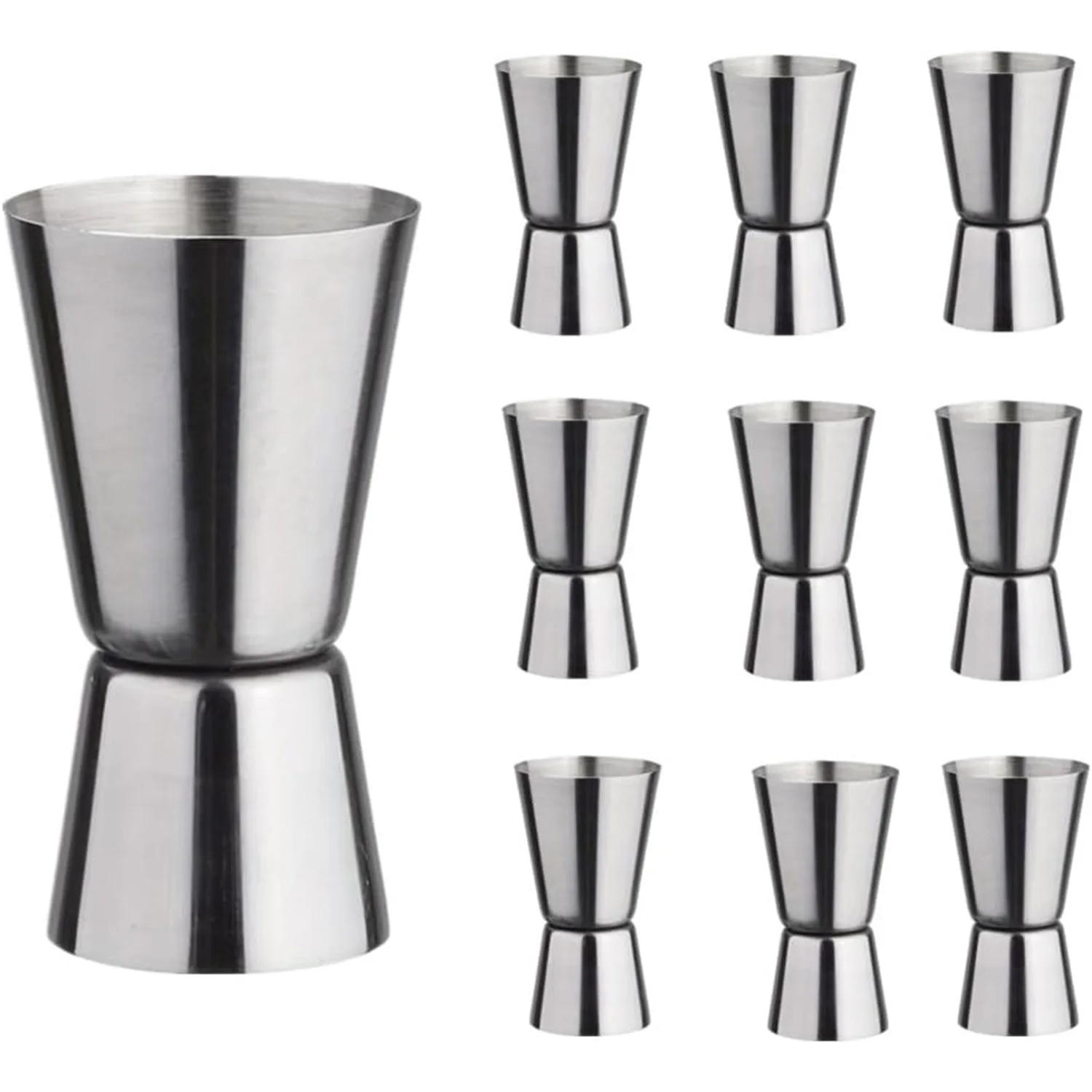 Stainless Steel Double Jigger for Cocktail Enthusiasts Heavy-Duty Eco-Friendly Bar Tool with Precise Measurements for Drinks with Custom Logo