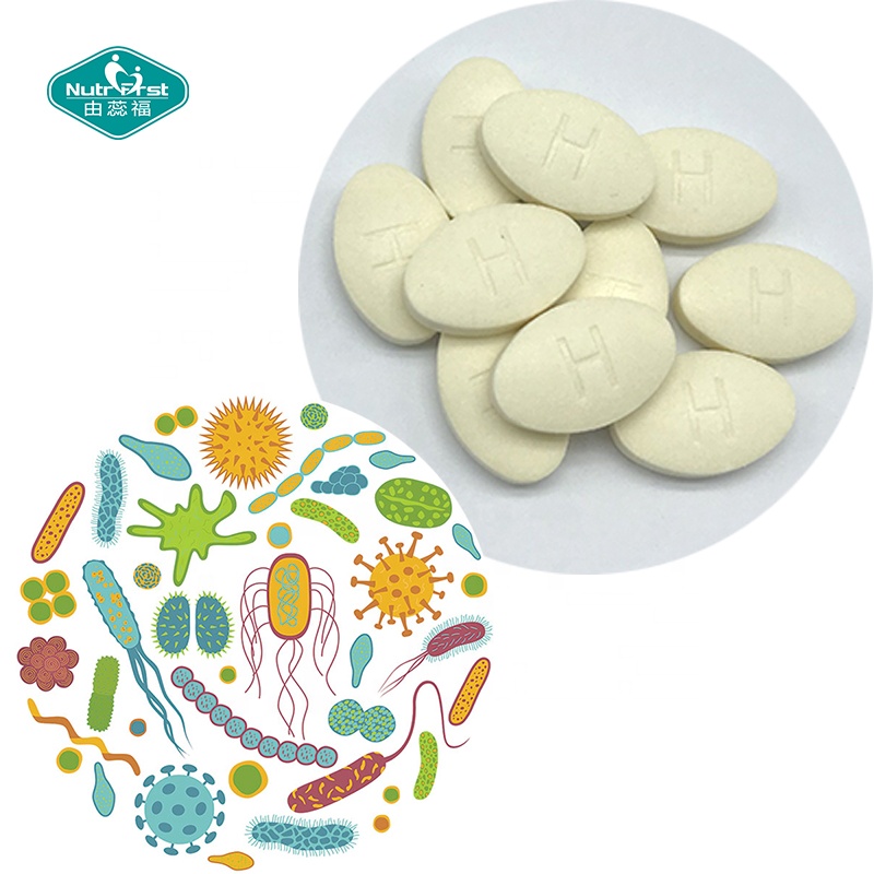 
Veganism OEM человеческие суперпищевые полости рта жевательные таблетки пробиотики добавки для пищеварения 
