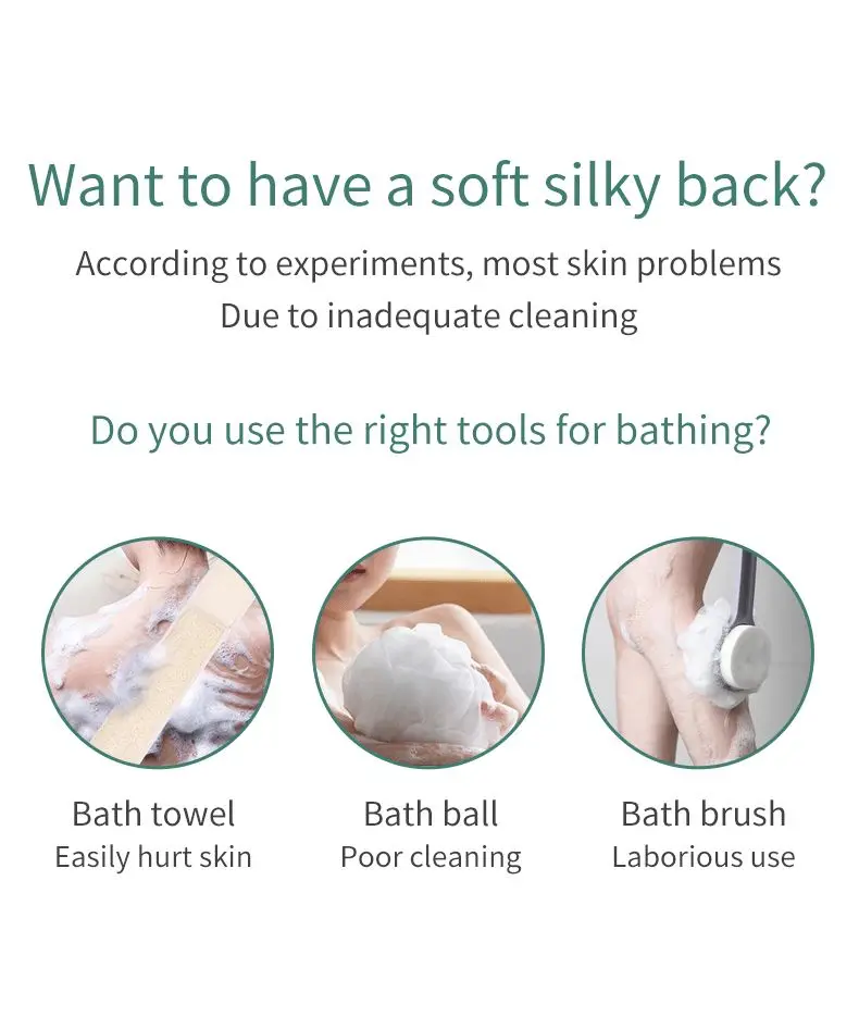 5 In 1 Rechargeable Multifunction Long Handle Waterproof Body Massage