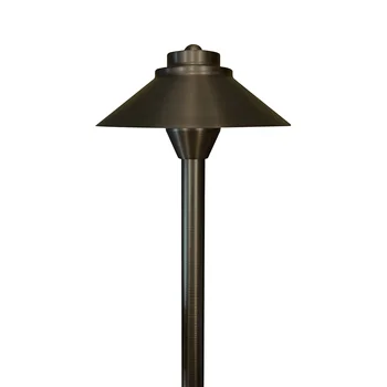12V Brass LED Landscape Path Lights for Garden Warm White 2700/3000K CCT DC/AC Power Supply