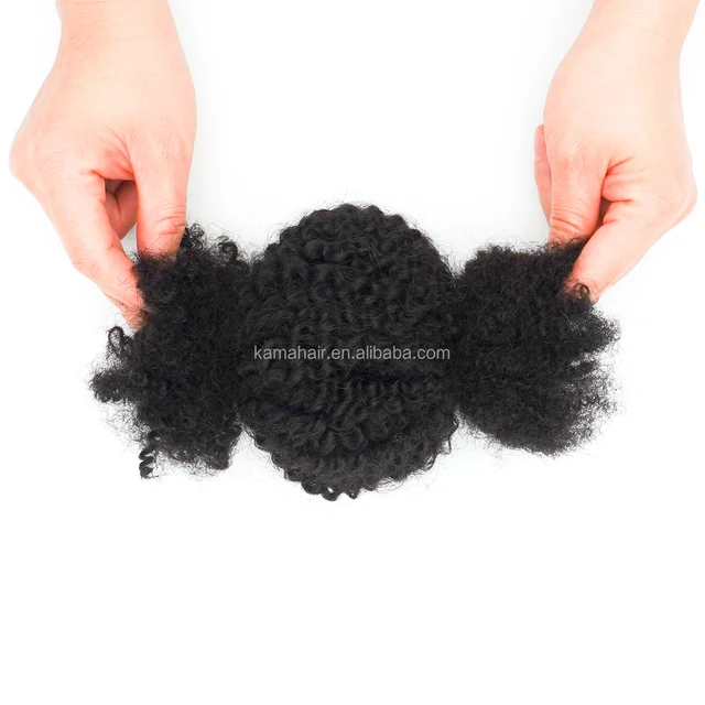 KAMA 4C Afro Kinky Bulk Virgin Brazilian Human Hair Marley Twists Braiding Spiral Curl Extensions for Black People