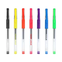 Student Office Use Nice Writing Feeling Rubber Coated Plastic Gel Pen With Professional Customization Logo