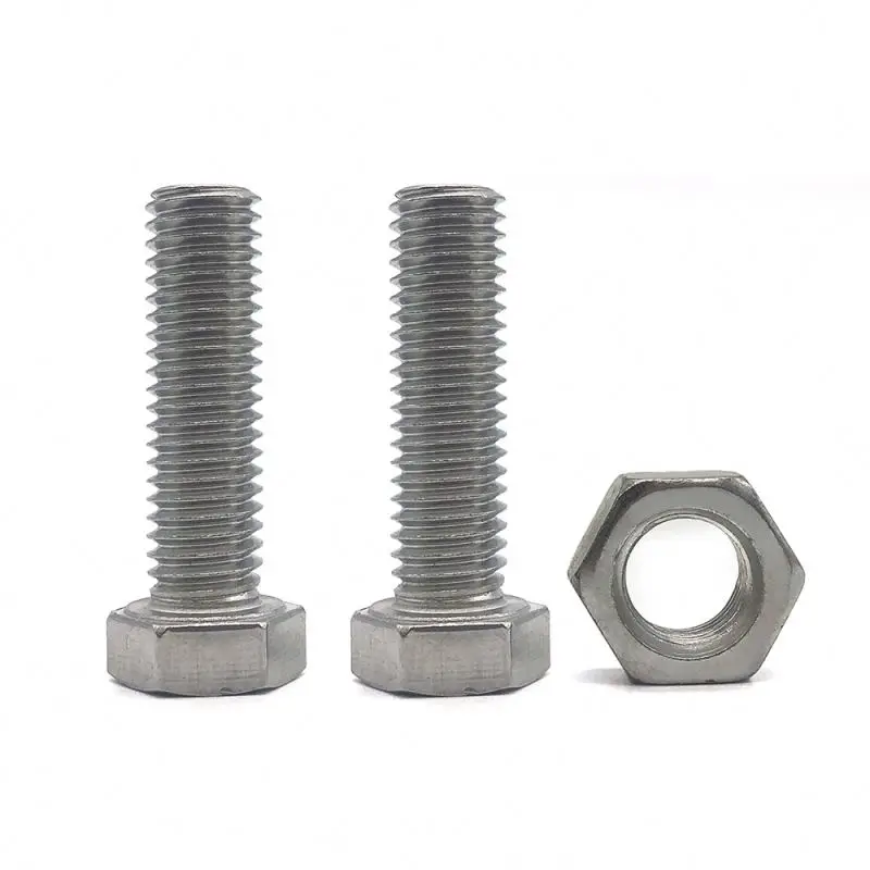 China Supplier low price stainless steel 316 bolt with nut and washer hex nut bolts m8 m10 m11 m12 m16 m23 m35 m39 bolt