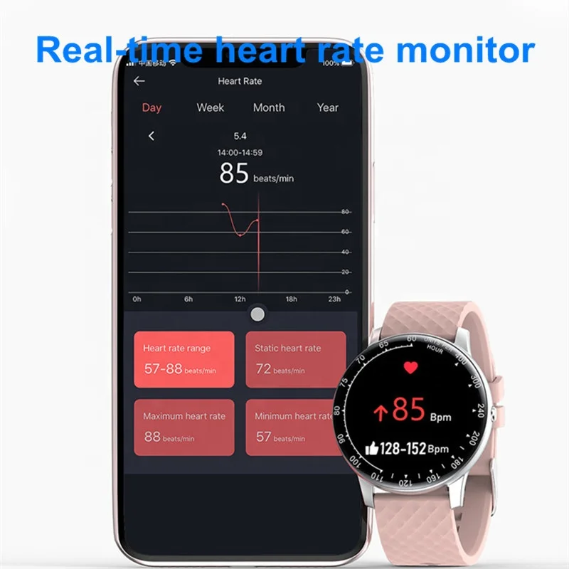 
Спортивные Смарт-часы H30 с пульсометром и функцией вызова с 4 вида цветов на android IOS 