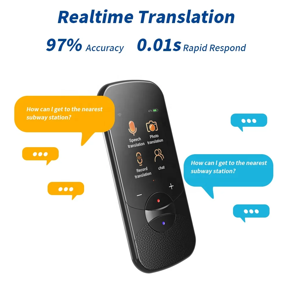 Vormor T11 AI Voice Translator - Instant 106 Language Support