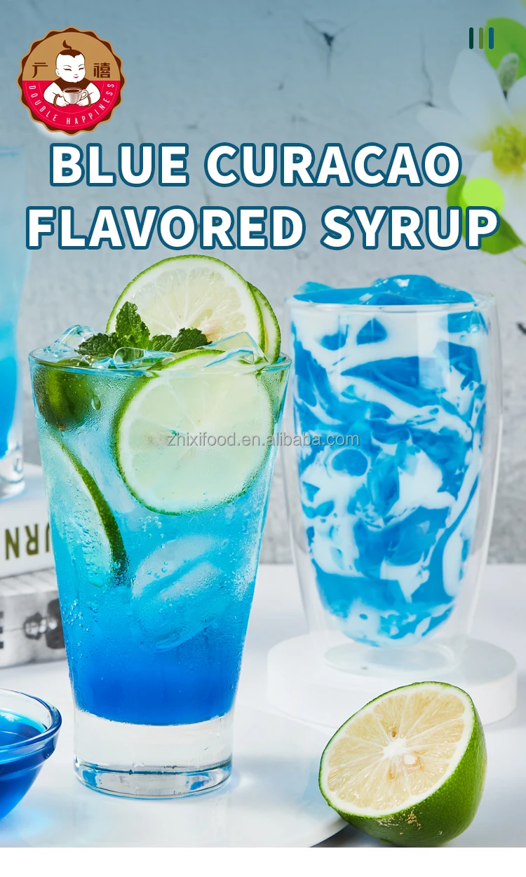 1kg Blue Curacao Syrup Flavored Beverage Concentrates For Coffee Or