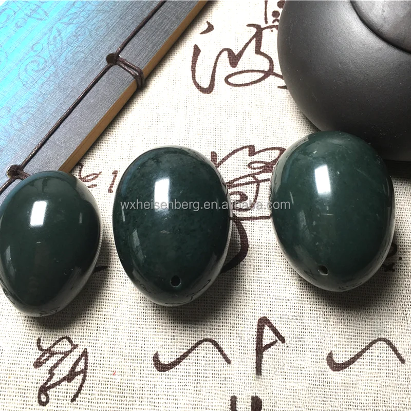 Certified Nephrite Jade Yoni Egg Vaginal Balls Kegel Exercise Nephrite Jade Egg Set For Women 