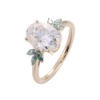 18k solid gold moissanite ring