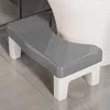 Taburete de baño gris (patas blancas)