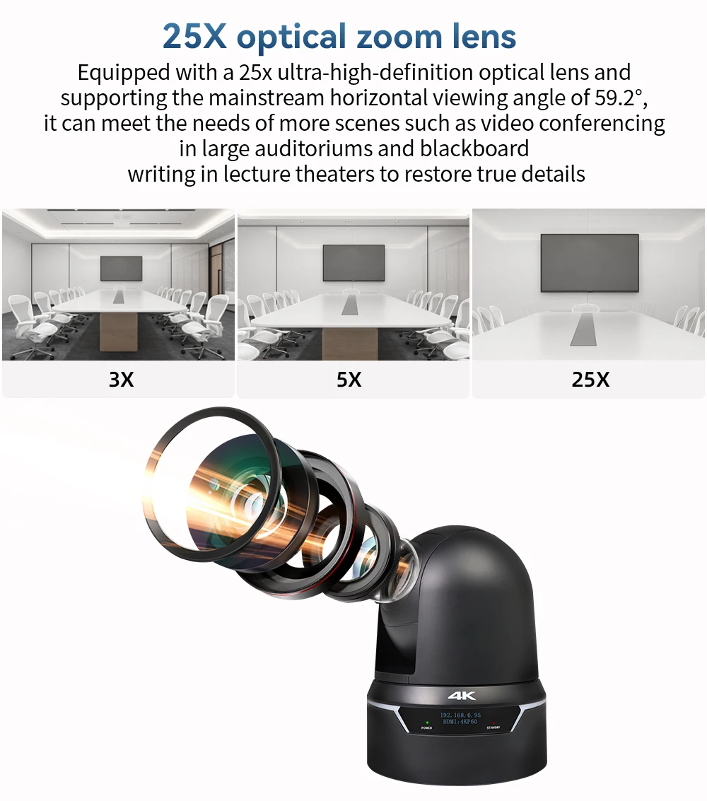 Kato Ptz Live Streaming Camera 4k Broadcast Camera Sdi Ptz Optics