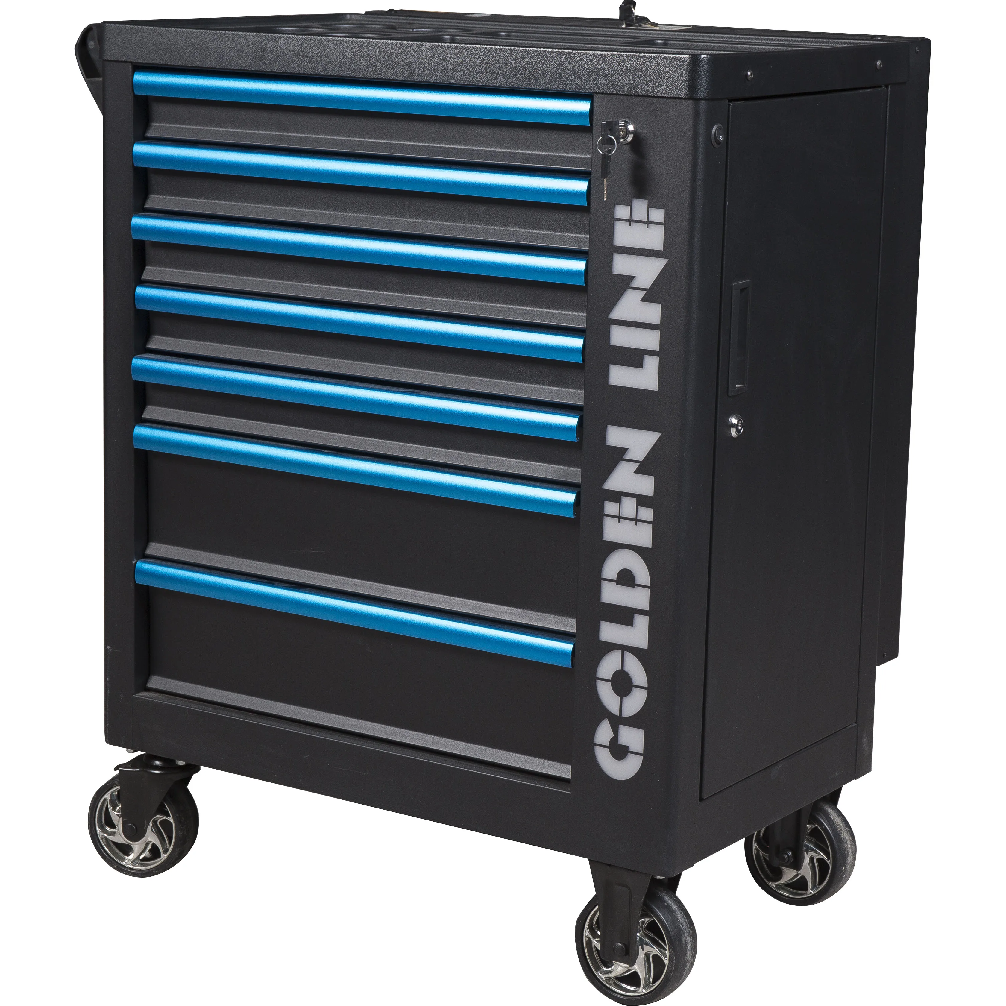 Special Designed 7-Drawer Premium Plastic Tool Box Adjustable Back Panel Garage Workshop Storage with OEM Customization Support