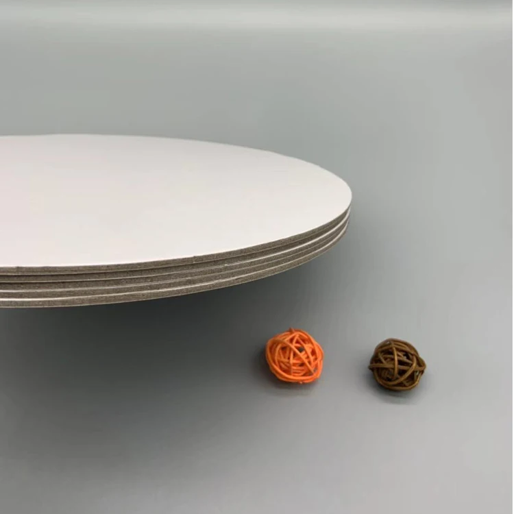 Round Foil Embossed Cake Boards Food Grade Double Thick Cake Board In