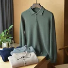 Mens Polo Cashmere Mencashmere Mens Cashmere Mens Plain Knit Drop Shipping Polo Pure Cashmere Sweater