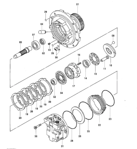 4434043 Plate Friction for Hitachi ZX70 ZX75US-3 Excavator