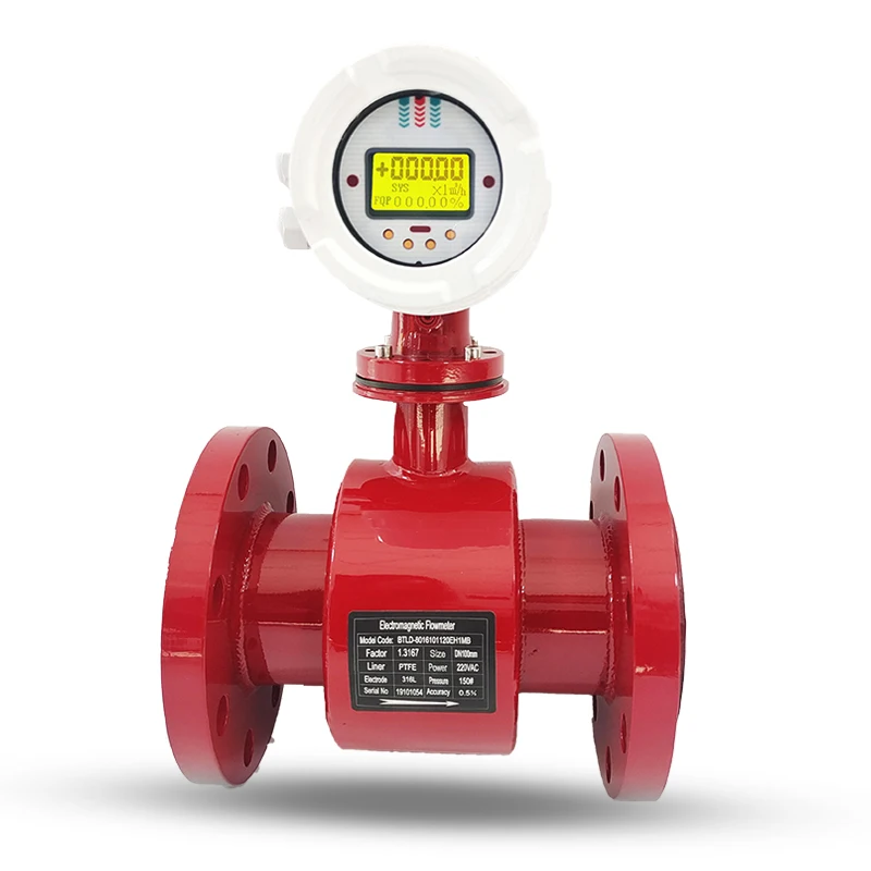 RS485 Modbus High Pressure Integrated Electromagnetic Water Flow Meters