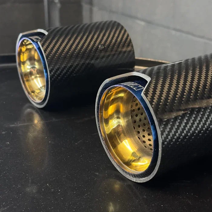 Body Kit for BMW 4 Series Coupe Original G22/G23/G26 Stainless Carbon Fiber MP Quad Exhaust Tips 425i 430i Replace