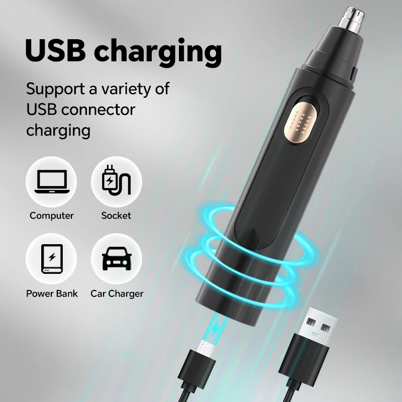 Multifunctional Four-in-One Electric Men's Hair Clipper Set Nose Ear Trimmer for Household RV Car Use New Cross-Border Plastic manufacture