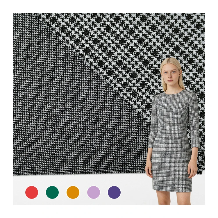Soft 97 Polyester 3 Spandex Fabric, Factory Wholesale Knitted Jacquard Fabric for Clothing/
