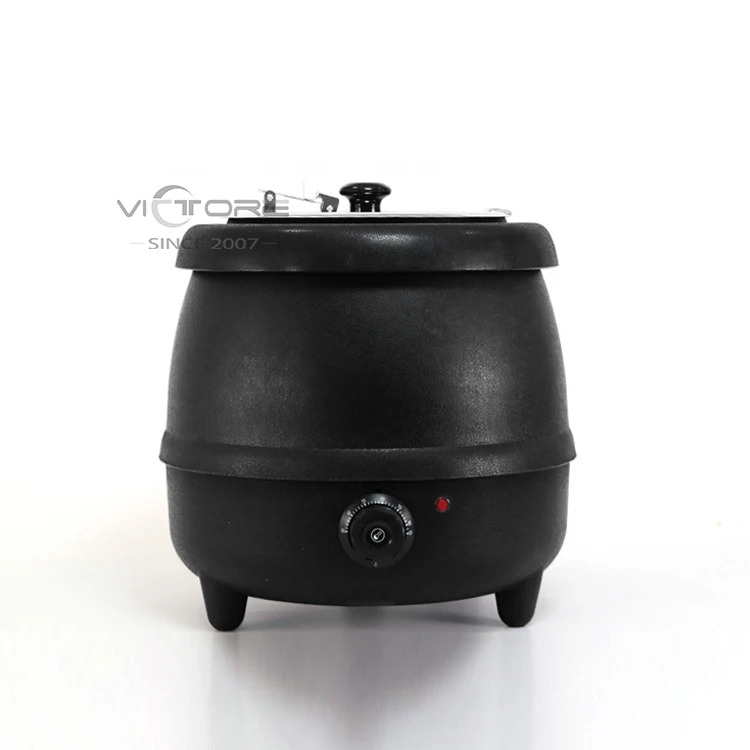 OEM Commercial Restaurant Equipment Black Soup Kettle Buffet Warming Pot 10  L Electric Soup Warmer - China Kitchen Appliance and Cookware price