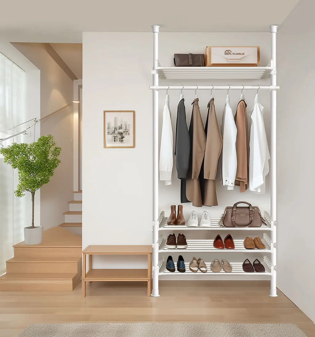 Factory Price Easy Installation Clothes Rack Coat Stand Metal Coat Rack Storage Rack