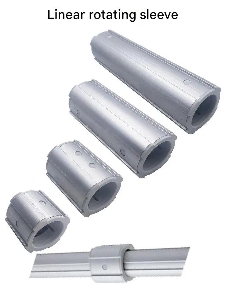 Linear Rotating Sliding Sleeve 28mm Third-generation Aluminum Alloy Lean Pipeline Rod Accessories Workbench Turnover Vehicle