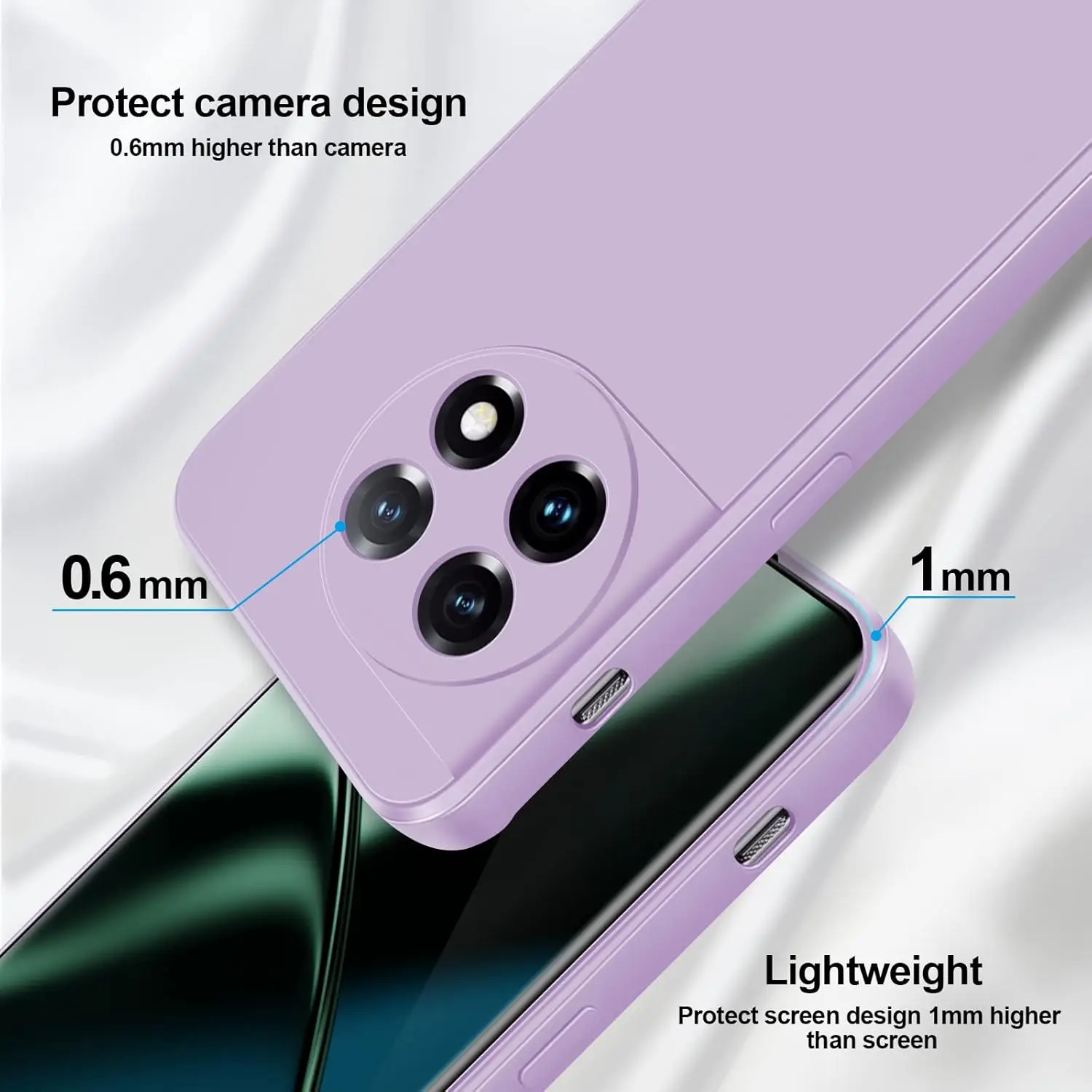 Silicone Case for OnePlus 11 Full Body Silky Soft Touch Cases with Camera Protection Shockproof Cover with Microfiber Lining manufacture