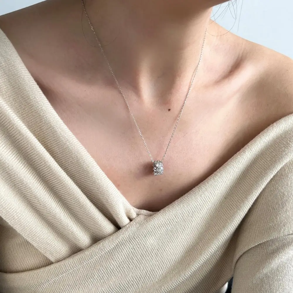 KAKODIY Luxury 18K Gold Plated 5A Cubic Zirconia Roller Pendant Necklace 925 Sterling Silver Jewelry detail 9