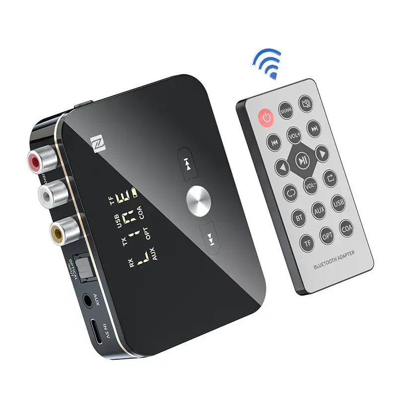 Factory Wholesale BT5.0 Transmitter Receiver Video Switcher USB Extender Switch Dongle Wireless Audio Adapter for TV