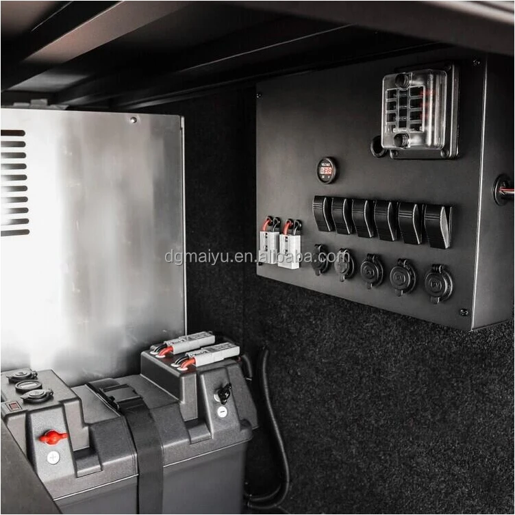 12V DC Multifunction Control Box With Fuse Box and DC Charger for Auto Car RV Trailer Boat 4WD