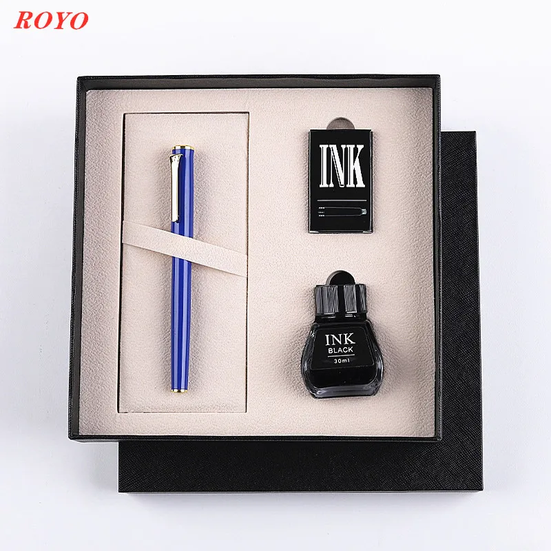 2022 NEW Fountain Pen with Ink Set Luxury Executive Metal Pen with Gift Box and Tote Best Small Gift for Business Wedding